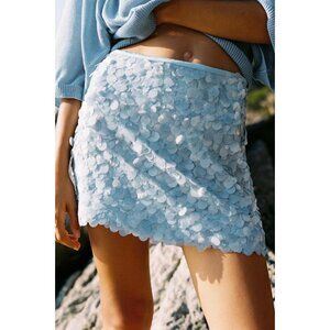 ZARA SEQUINNED MINISKIRT